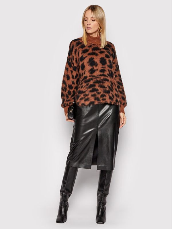 Boss Boss Пуловер C_Fellyna 50463981 Кафяв Relaxed Fit