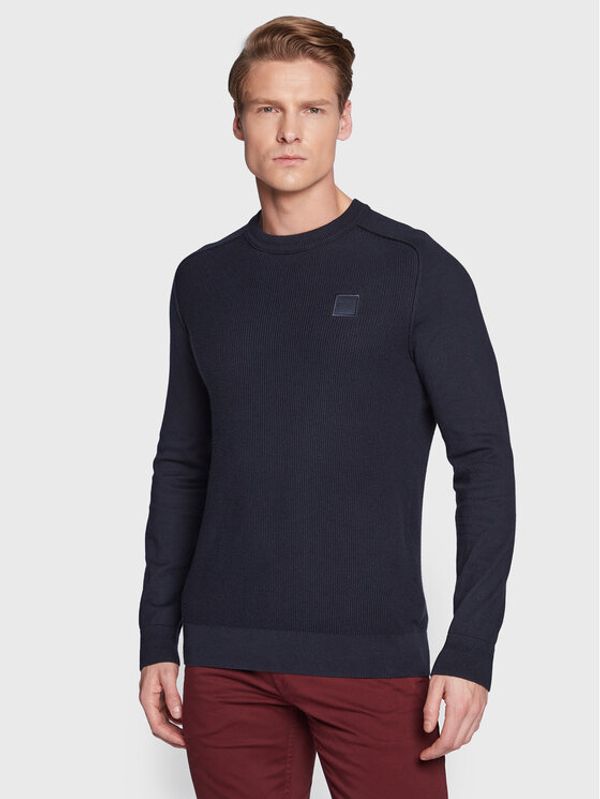 Boss Boss Пуловер Kesom 50474873 Тъмносин Regular Fit