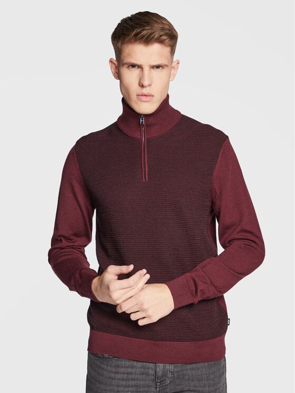 Boss Boss Пуловер Ladamo 50477394 Бордо Regular Fit