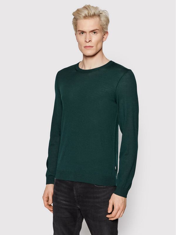 Boss Boss Пуловер Leno-P 50378575 Зелен Slim Fit