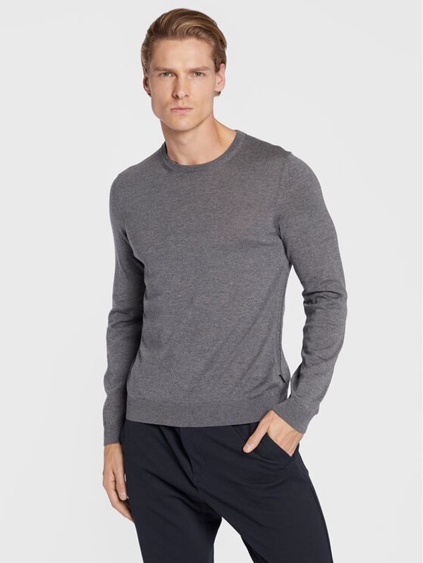 Boss Boss Пуловер Leno-P 50468239 Сив Slim Fit
