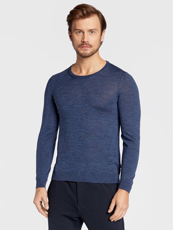 Boss Boss Пуловер Leno-P 50468239 Тъмносин Slim Fit