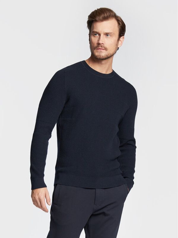 Boss Boss Пуловер Loforte 50477392 Тъмносин Regular Fit