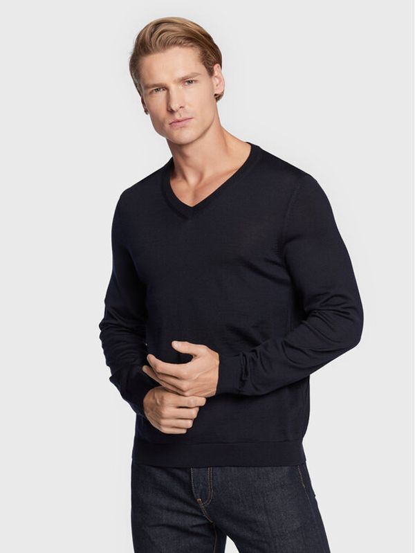 Boss Boss Пуловер Melba-P 50468261 Тъмносин Slim Fit