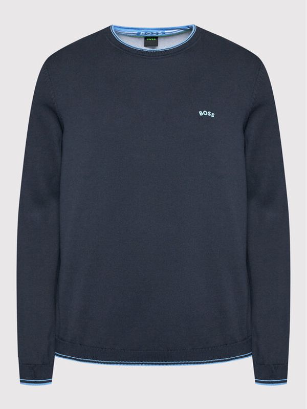 Boss Boss Пуловер Ritom_222 50475068 Тъмносин Regular Fit