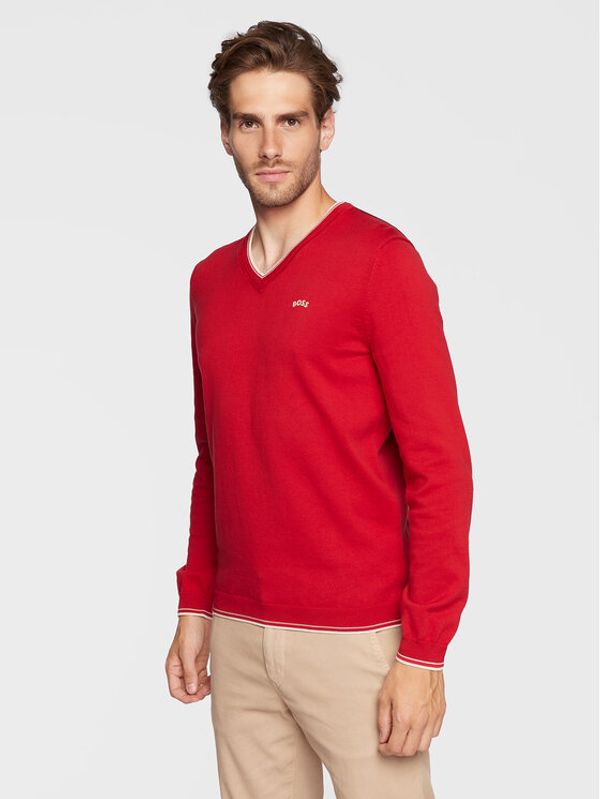 Boss Boss Пуловер Vitom_W22 50475089 Червен Regular Fit