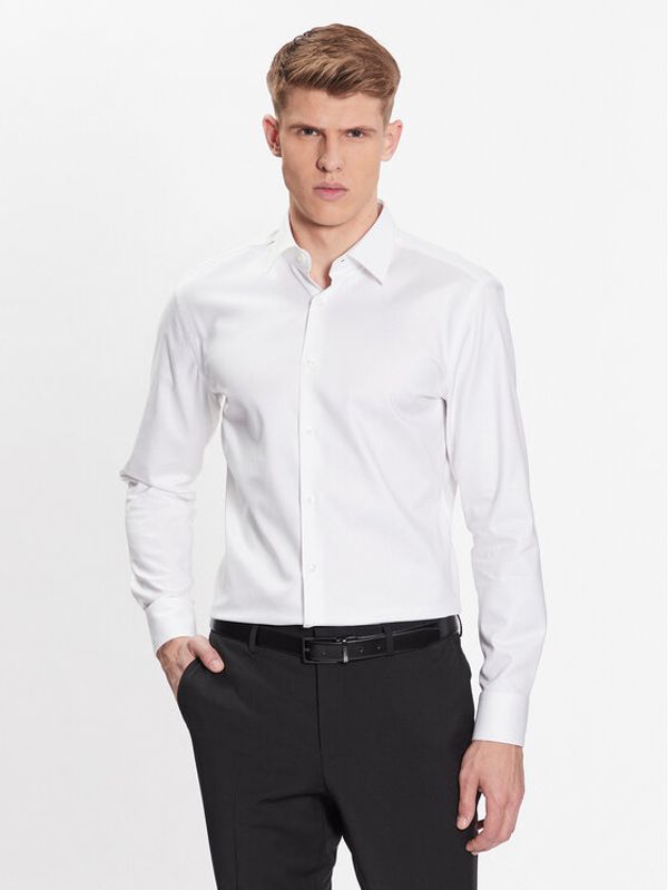 Boss Boss Риза 50470583 Бял Slim Fit