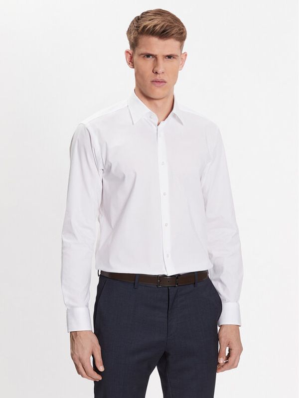 Boss Boss Риза 50473265 Бял Regular Fit