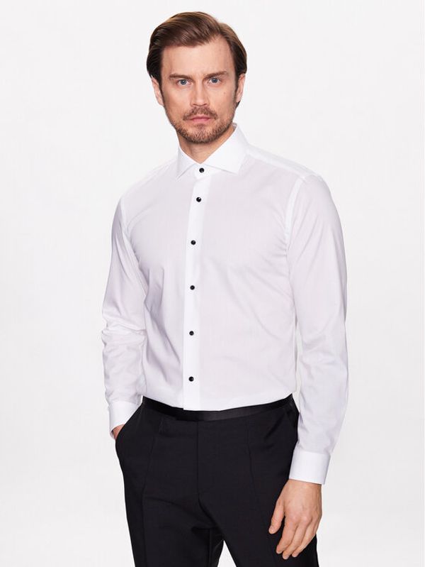 Boss Boss Риза 50484498 Бял Slim Fit