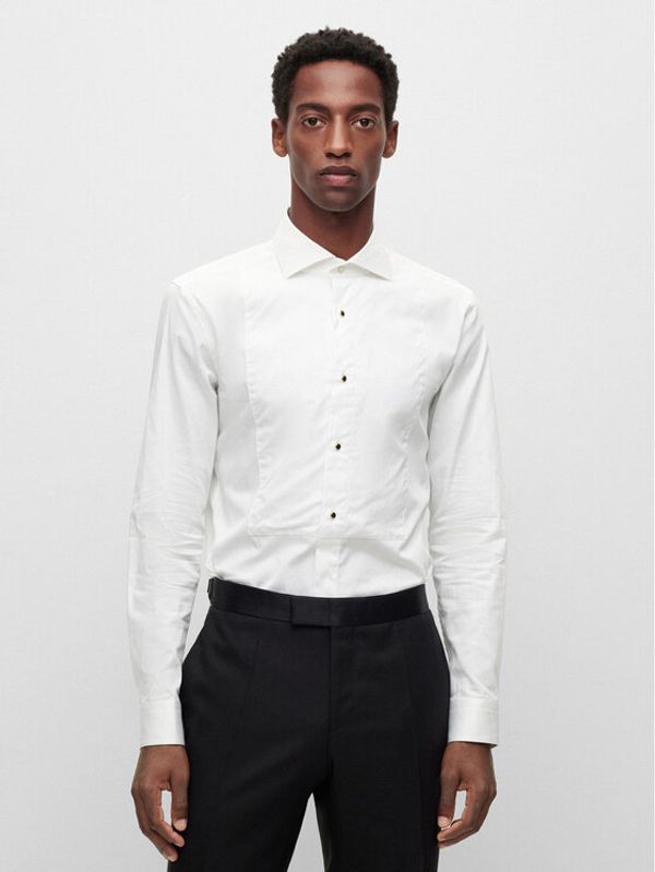 Boss Boss Риза 50484514 Бял Slim Fit