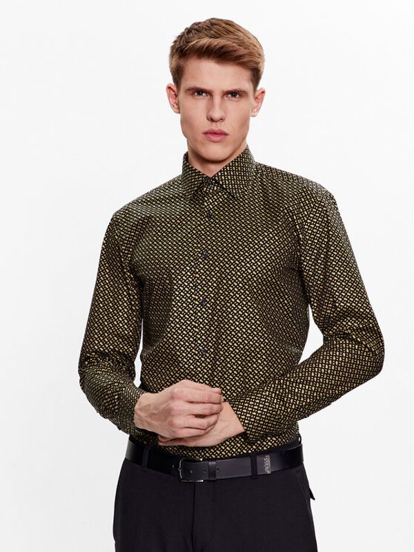 Boss Boss Риза 50484523 Златист Slim Fit