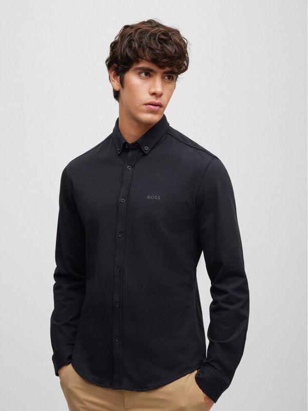 Boss Boss Риза 50487532 Черен Regular Fit
