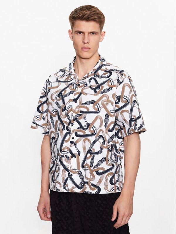 Boss Boss Риза 50488057 Бежов Relaxed Fit