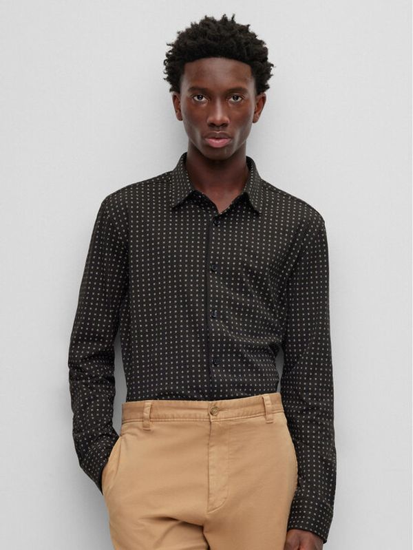 Boss Boss Риза 50488342 Черен Slim Fit