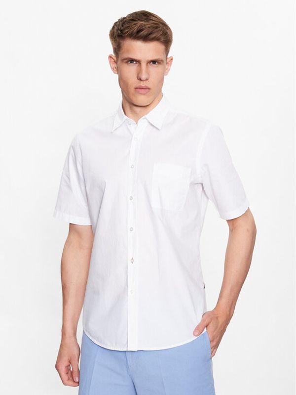 Boss Boss Риза 50489330 Бял Regular Fit