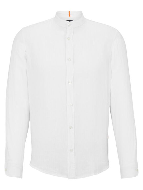 Boss Boss Риза 50489339 Бял Regular Fit