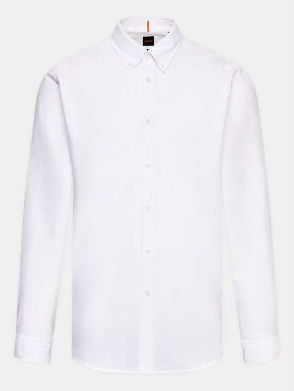 Boss Boss Риза 50489341 Бял Regular Fit