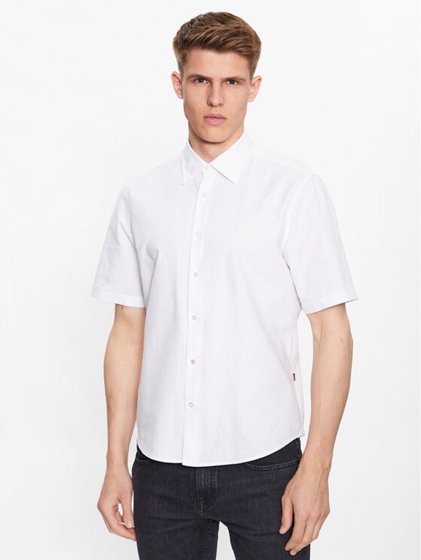 Boss Boss Риза 50489351 Бял Regular Fit