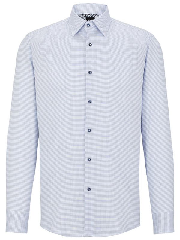 Boss Boss Риза 50490032 Син Slim Fit