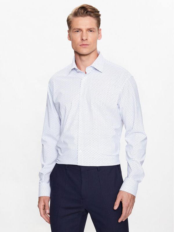 Boss Boss Риза 50490348 Бял Regular Fit
