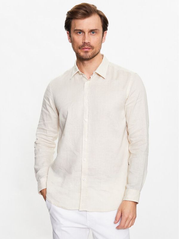 Boss Boss Риза 50490352 Бял Slim Fit