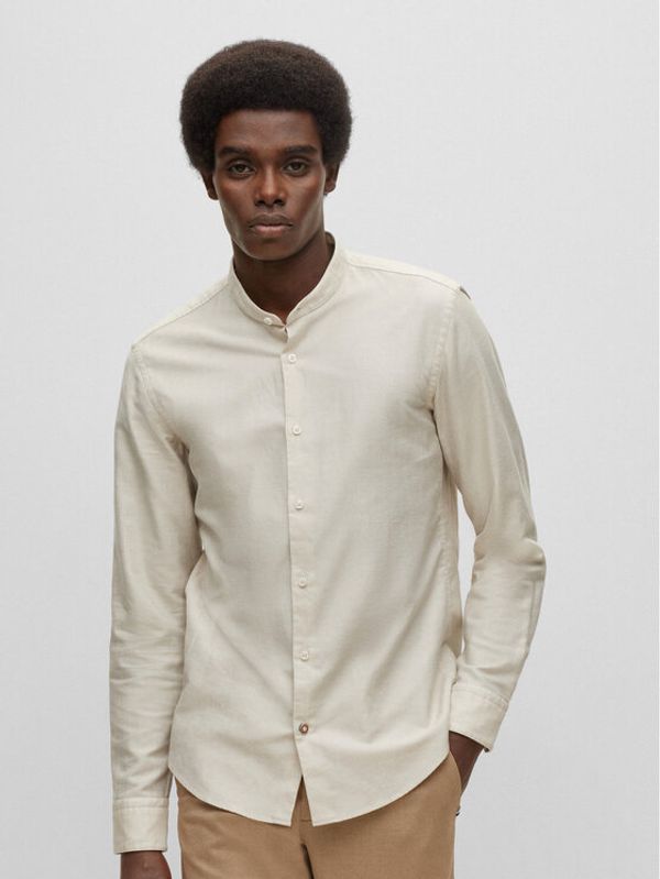 Boss Boss Риза 50490419 Бежов Casual Fit