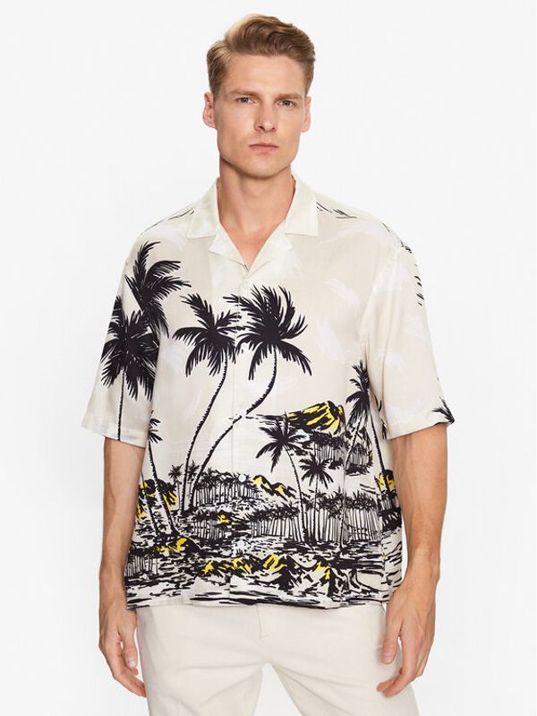 Boss Boss Риза 50490433 Бял Regular Fit