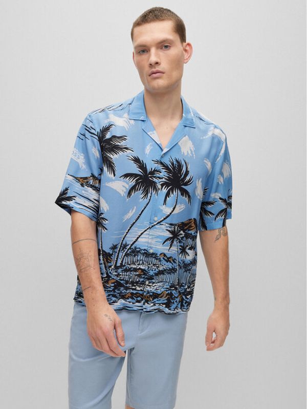 Boss Boss Риза 50490433 Син Regular Fit