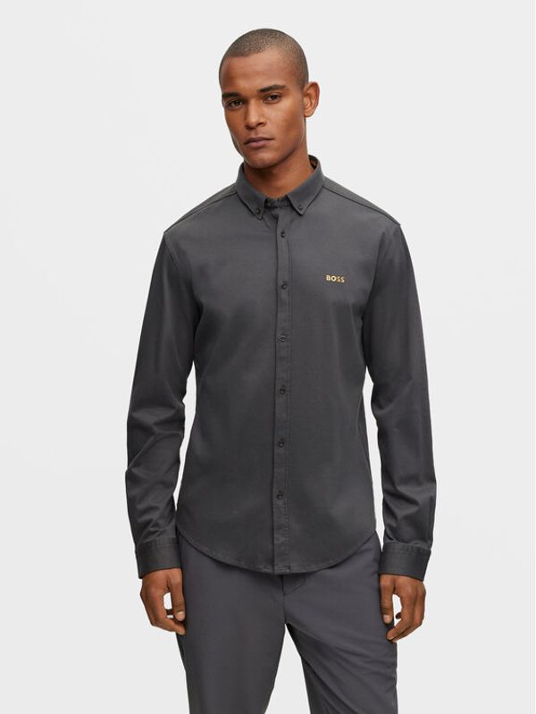 Boss Boss Риза 50493608 Сив Regular Fit