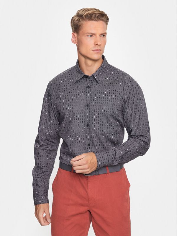 Boss Boss Риза 50494054 Сив Regular Fit