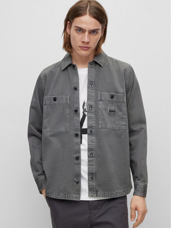 Boss Boss Риза 50494056 Сив Oversize