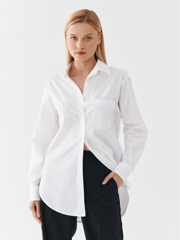 Boss Boss Риза 50494059 Бял Relaxed Fit