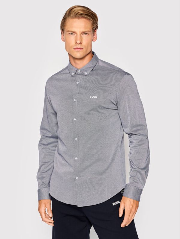 Boss Boss Риза Biado_R 50469836 Сив Regular Fit