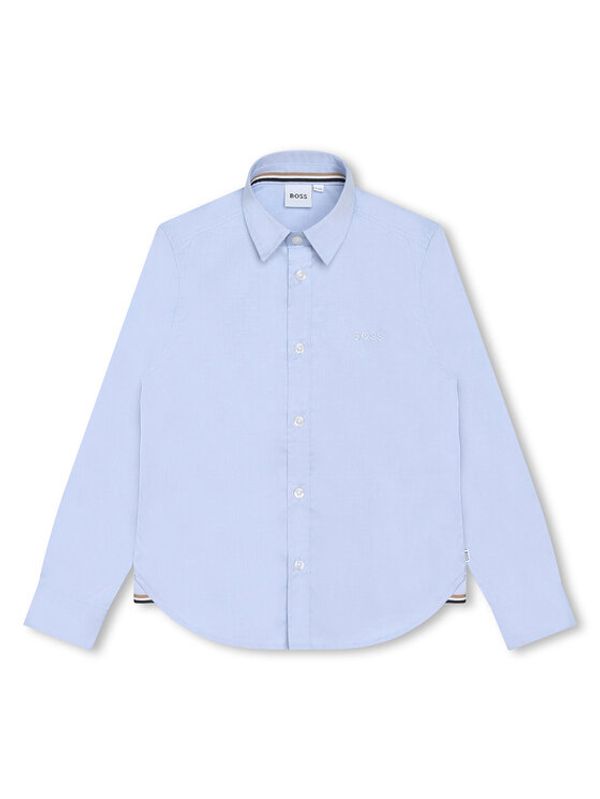 Boss Boss Риза J25O35 S Син Regular Fit