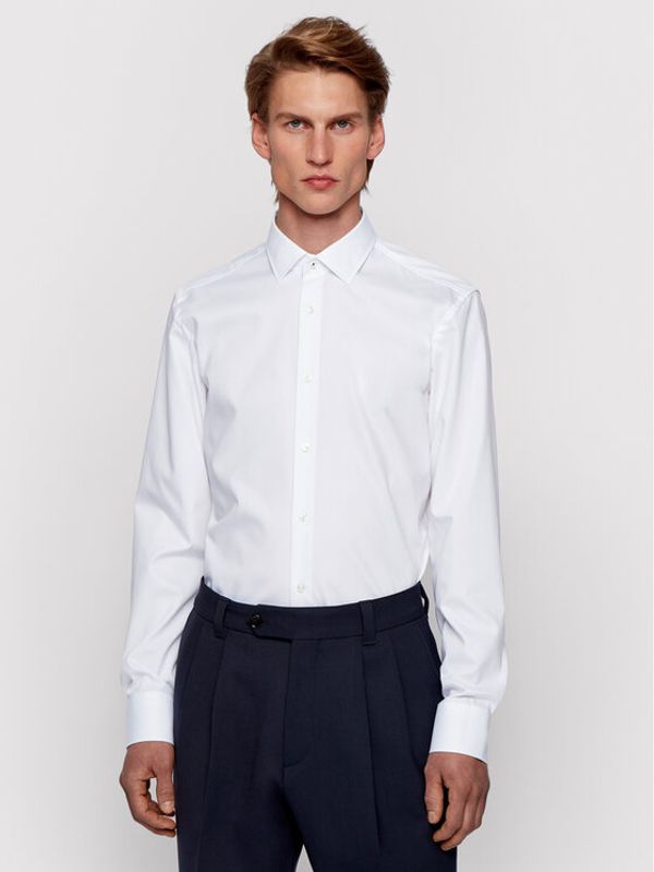 Boss Boss Риза Jesse 50451092 Бял Slim Fit