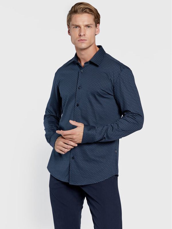 Boss Boss Риза Roan_F 50477882 Тъмносин Slim Fit