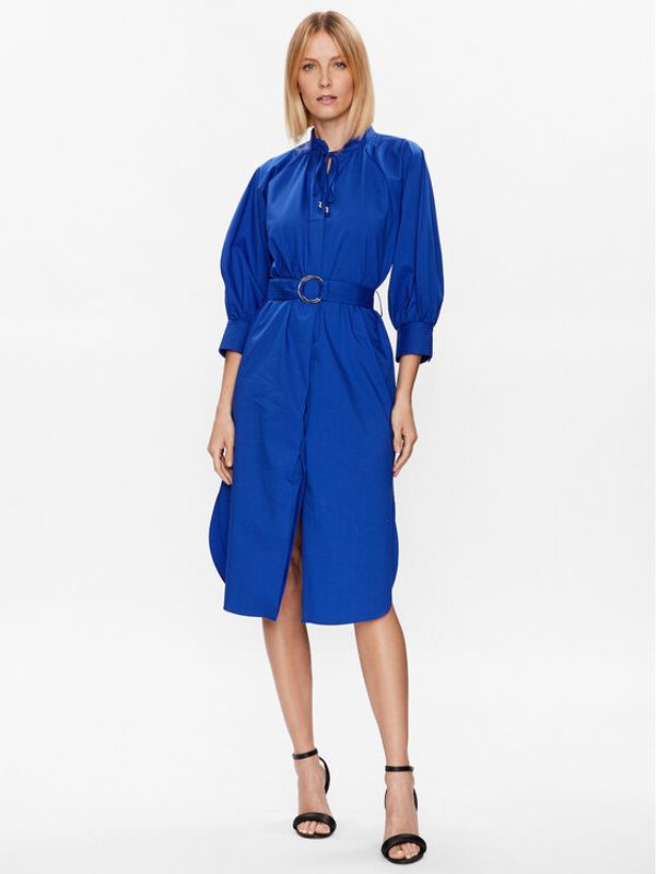 Boss Boss Рокля 50484828 Син Relaxed Fit