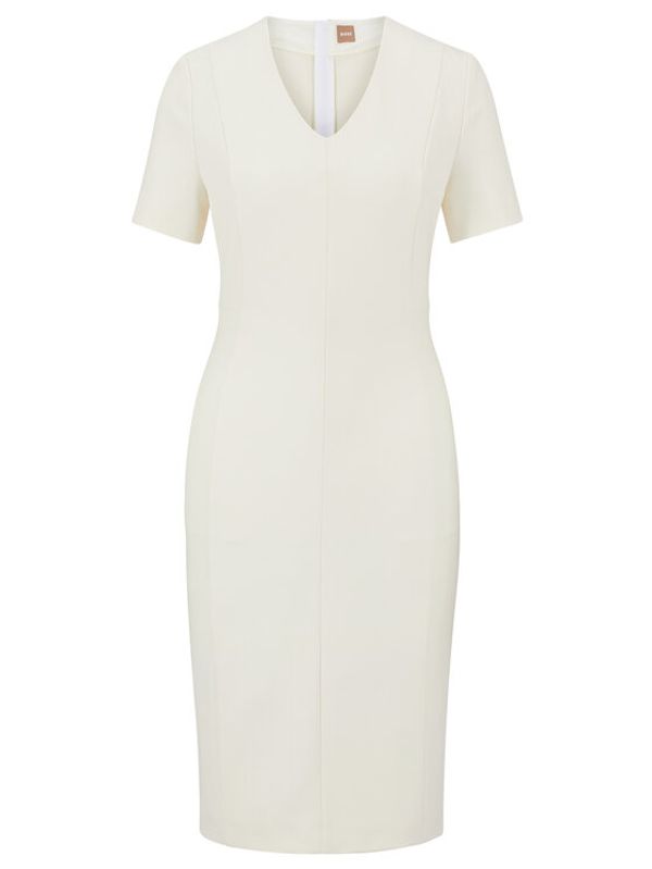 Boss Boss Рокля 50490044 Бежов Slim Fit