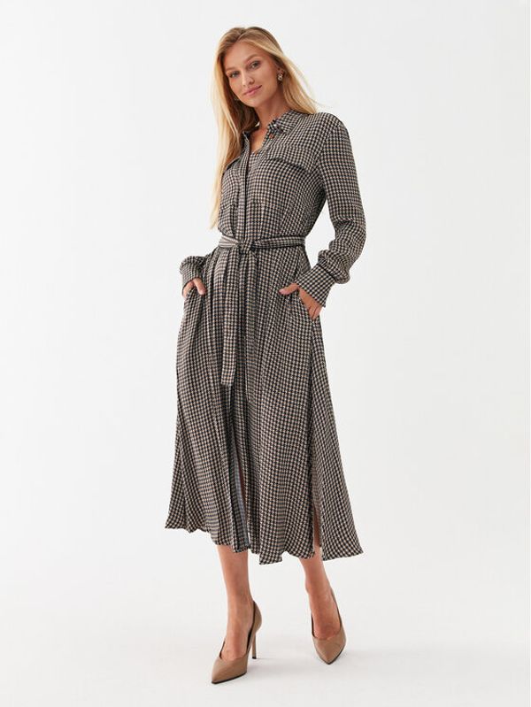 Boss Boss Рокля тип риза 50505181 Бежов Regular Fit