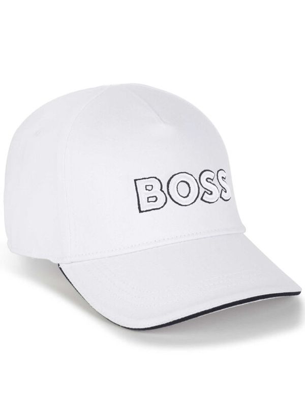 Boss Boss Шапка с козирка J01140 Бял