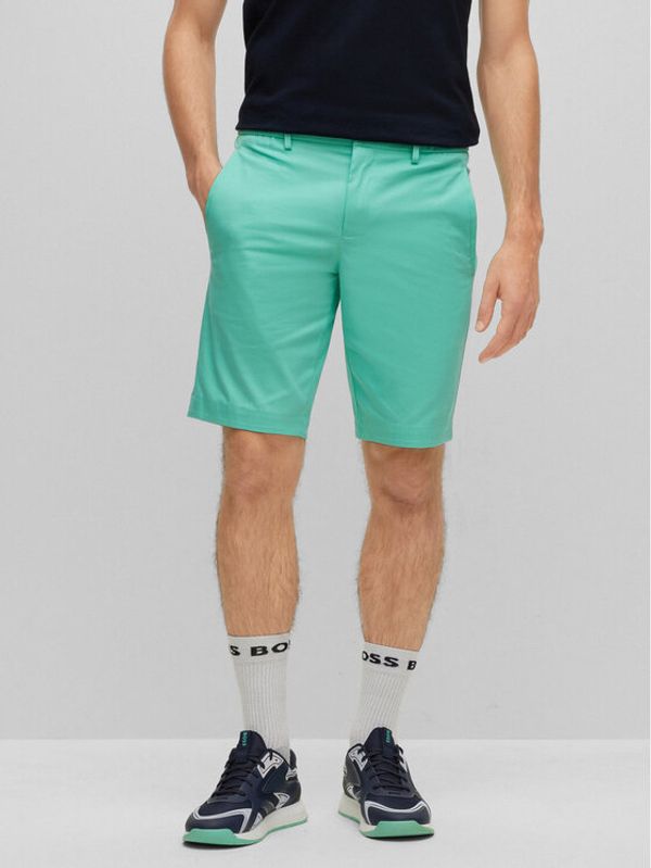 Boss Boss Шорти от плат 50487534 Зелен Slim Fit