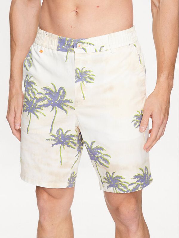 Boss Boss Шорти от плат 50489123 Бежов Regular Fit