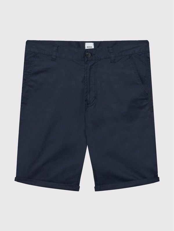 Boss Boss Шорти от плат J24740 D Тъмносин Regular Fit