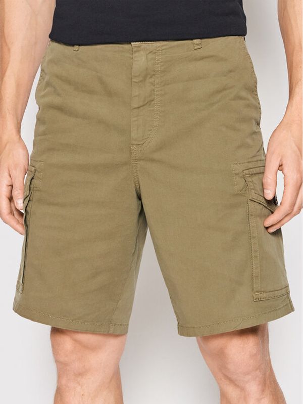 Boss Boss Шорти от плат Seiland 50467635 Зелен Relaxed Fit