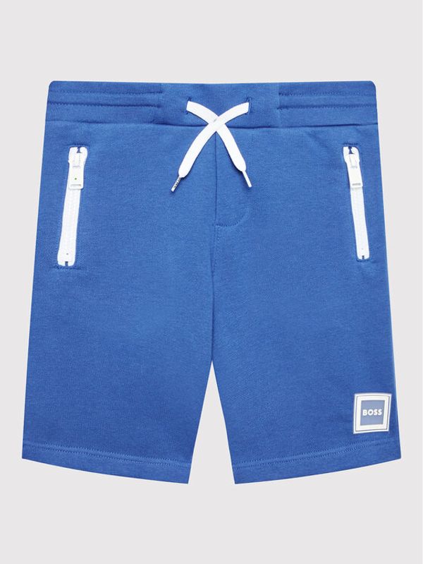Boss Boss Спортни шорти J24748 S Син Regular Fit