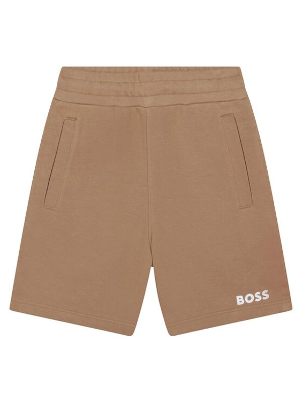 Boss Boss Спортни шорти J24816 S Бежов Regular Fit