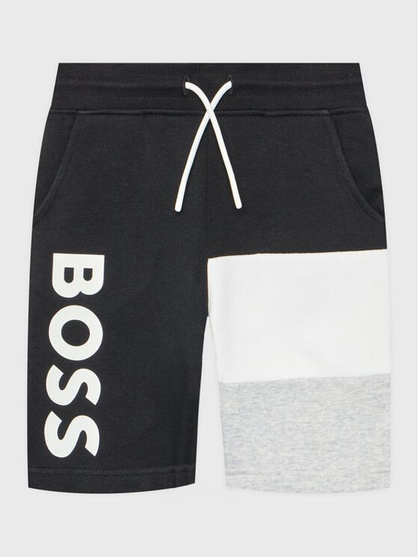 Boss Boss Спортни шорти J24826 S Черен Regular Fit