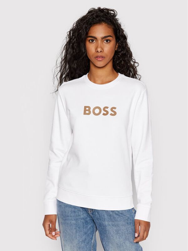 Boss Boss Суитшърт 50468357 Бял Regular Fit