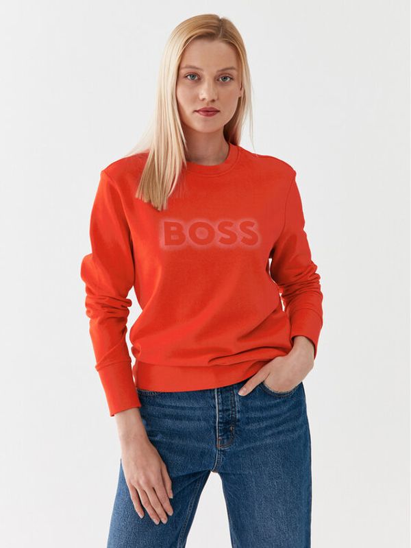 Boss Boss Суитшърт 50468357 Оранжев Regular Fit