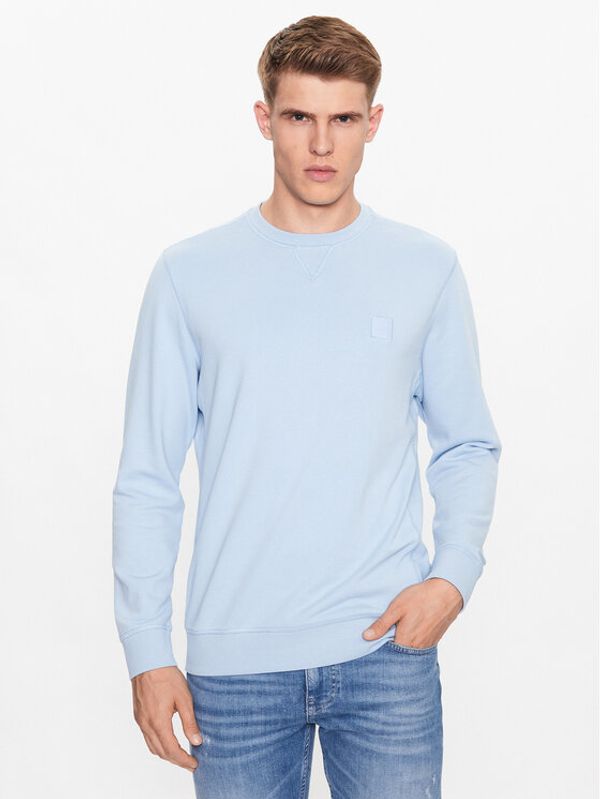 Boss Boss Суитшърт 50468443 Син Relaxed Fit
